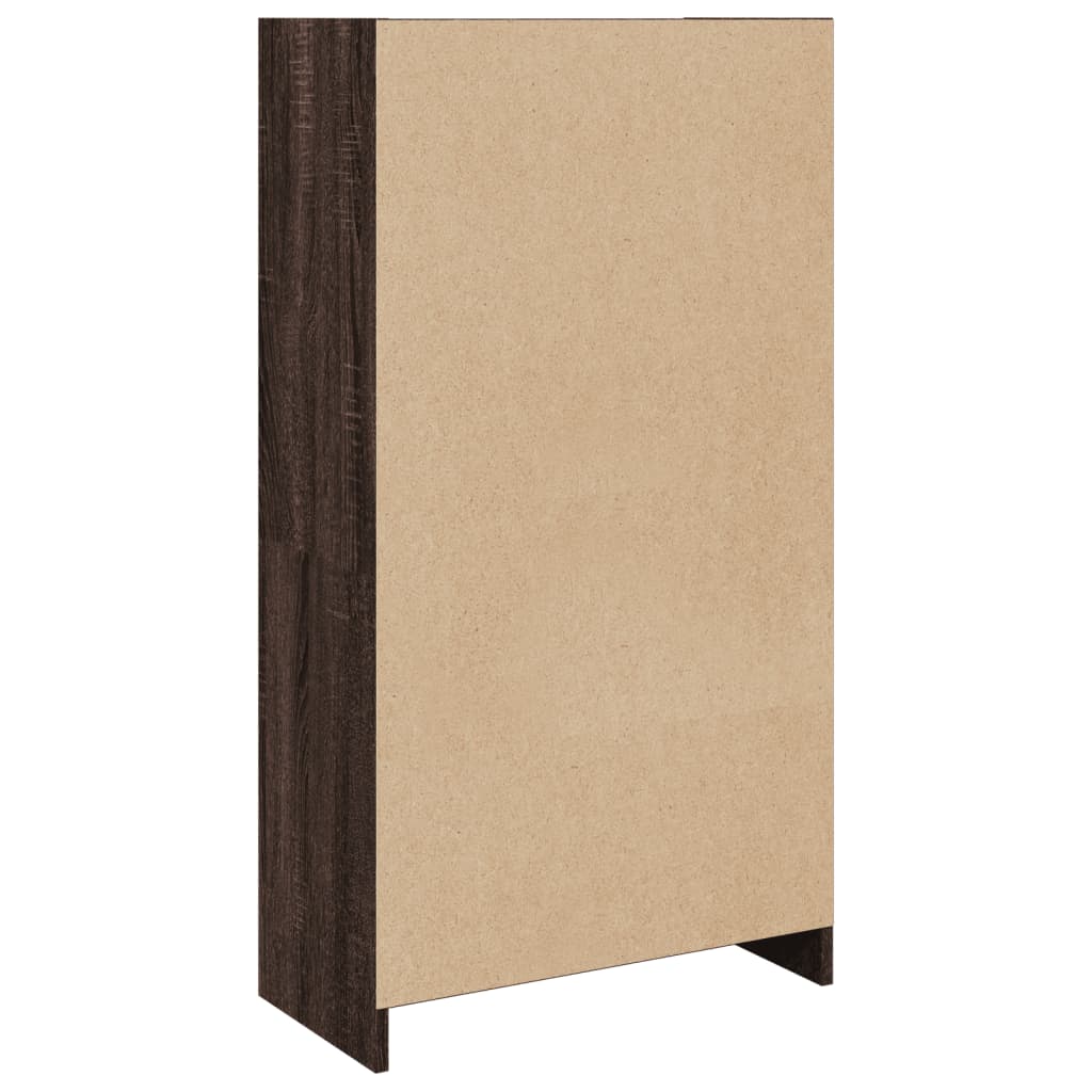 Image Bibliothèque chêne marron 57x28,5x107,5 cm bois d'ingénierie | Xios Store SNC vidaXL Xios Store SNC