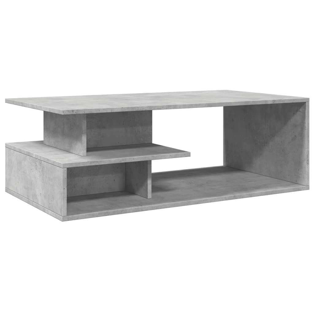 Table basse gris béton 102x55x35 cm bois d'ingénierie Tables basses vidaXL   