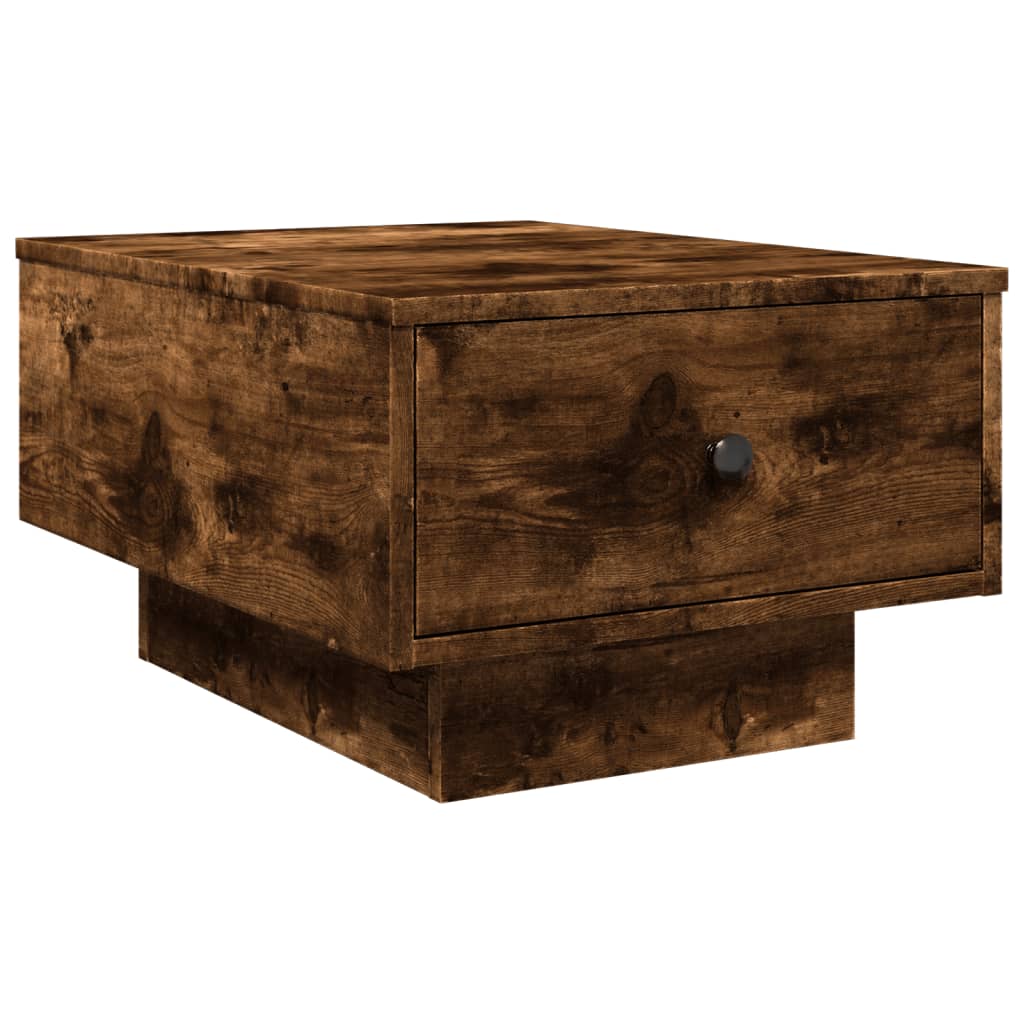 Table basse chêne fumé 60x45x31 cm bois d'ingénierie Tables basses vidaXL   