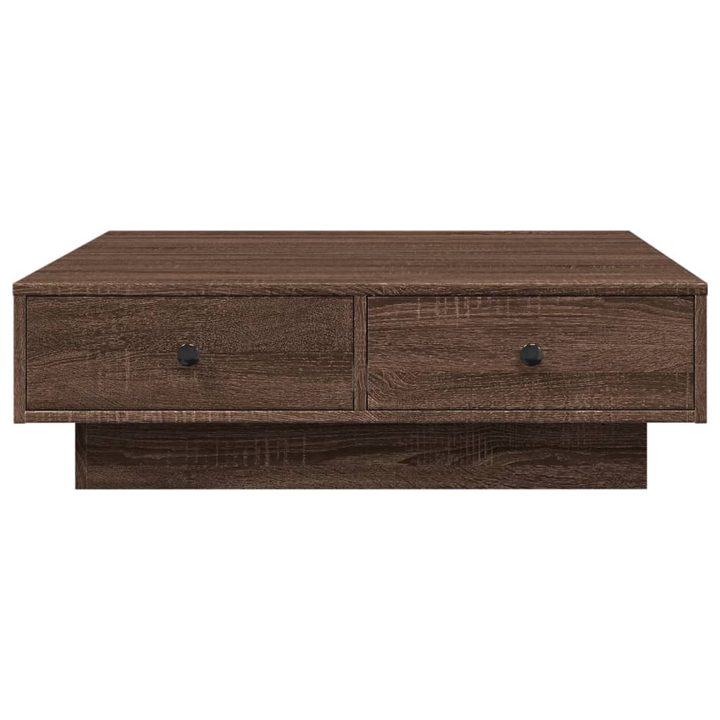 Table basse Chêne marron 90x90x28 cm Bois d'ingénierie Tables basses vidaXL   