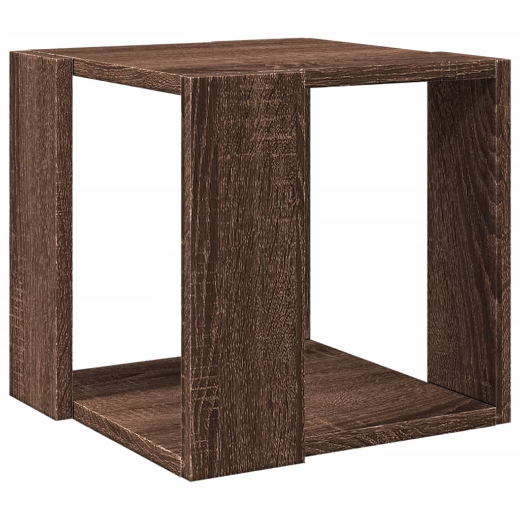 Table basse chêne marron 32x32x30 cm bois d'ingénierie Tables basses vidaXL   