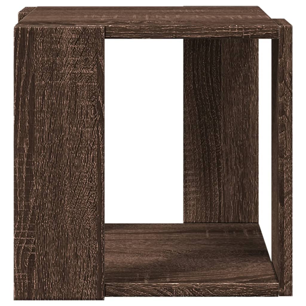 Table basse chêne marron 32x32x30 cm bois d'ingénierie Tables basses vidaXL   