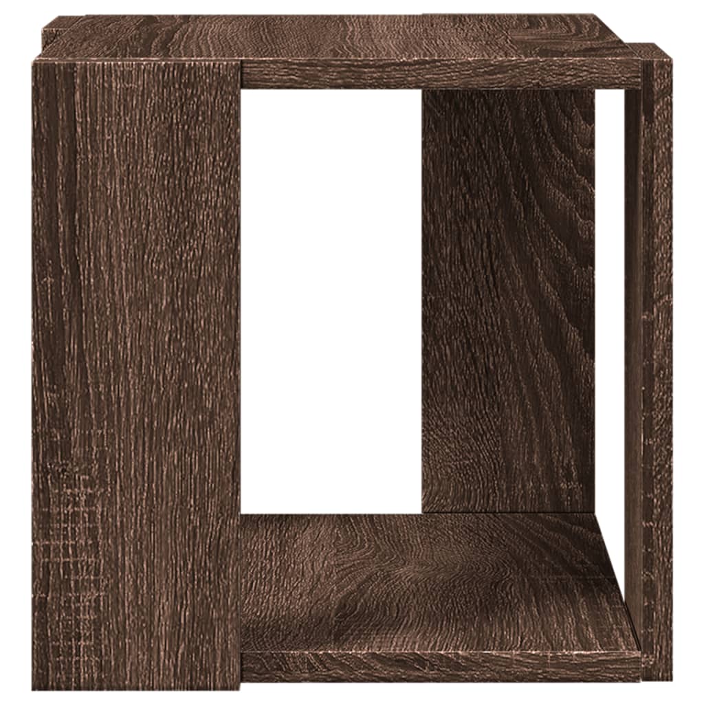 Table basse chêne marron 32x32x30 cm bois d'ingénierie Tables basses vidaXL   