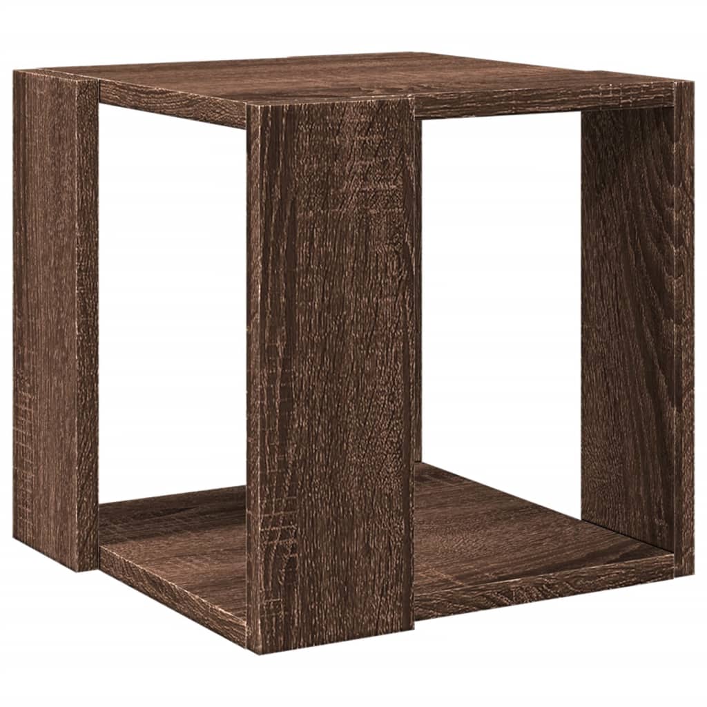 Table basse chêne marron 32x32x30 cm bois d'ingénierie Tables basses vidaXL   