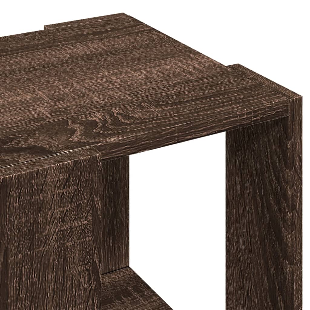 Table basse chêne marron 32x32x30 cm bois d'ingénierie Tables basses vidaXL   