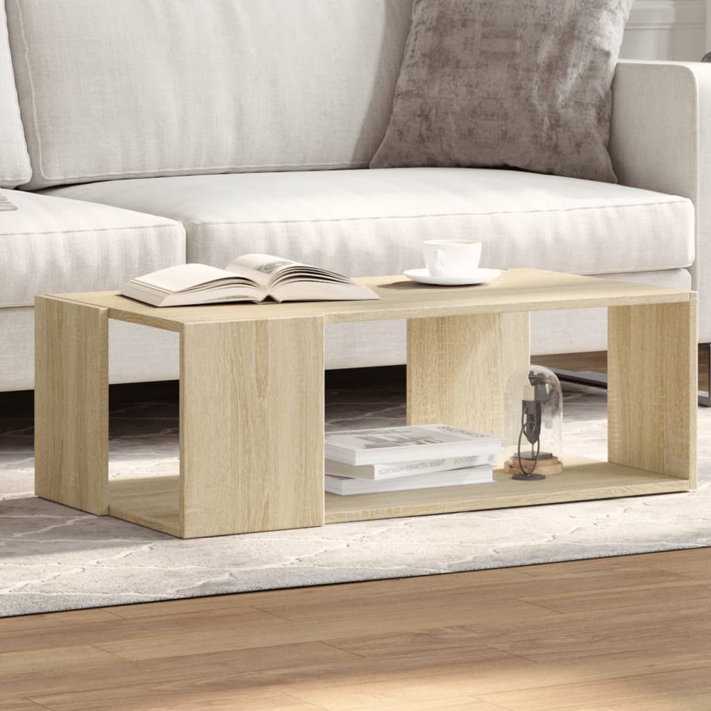 Table basse chêne sonoma 89,5x48x30 cm bois d'ingénierie Tables basses vidaXL   