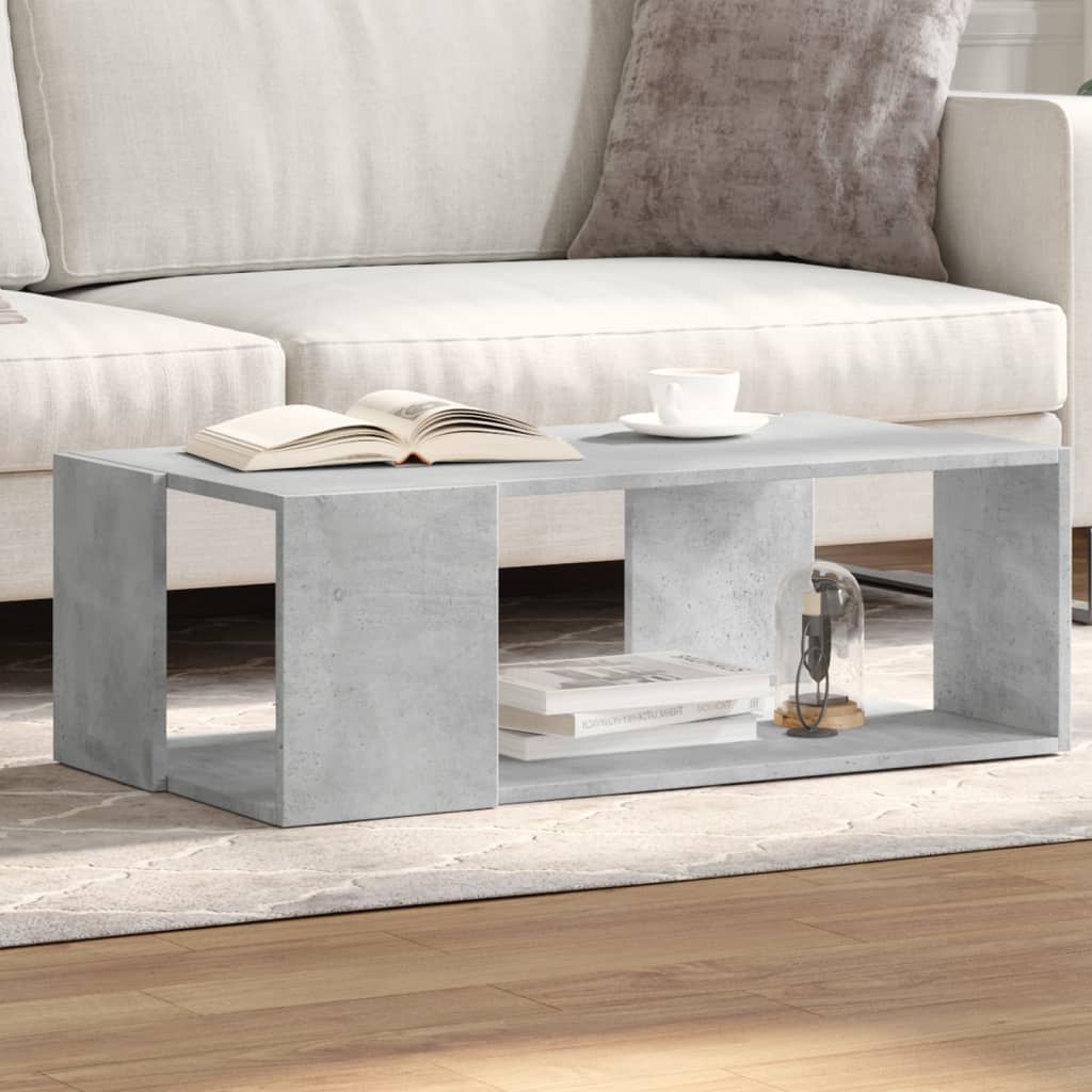 Table basse gris béton 89,5x48x30 cm bois d'ingénierie Tables basses vidaXL   