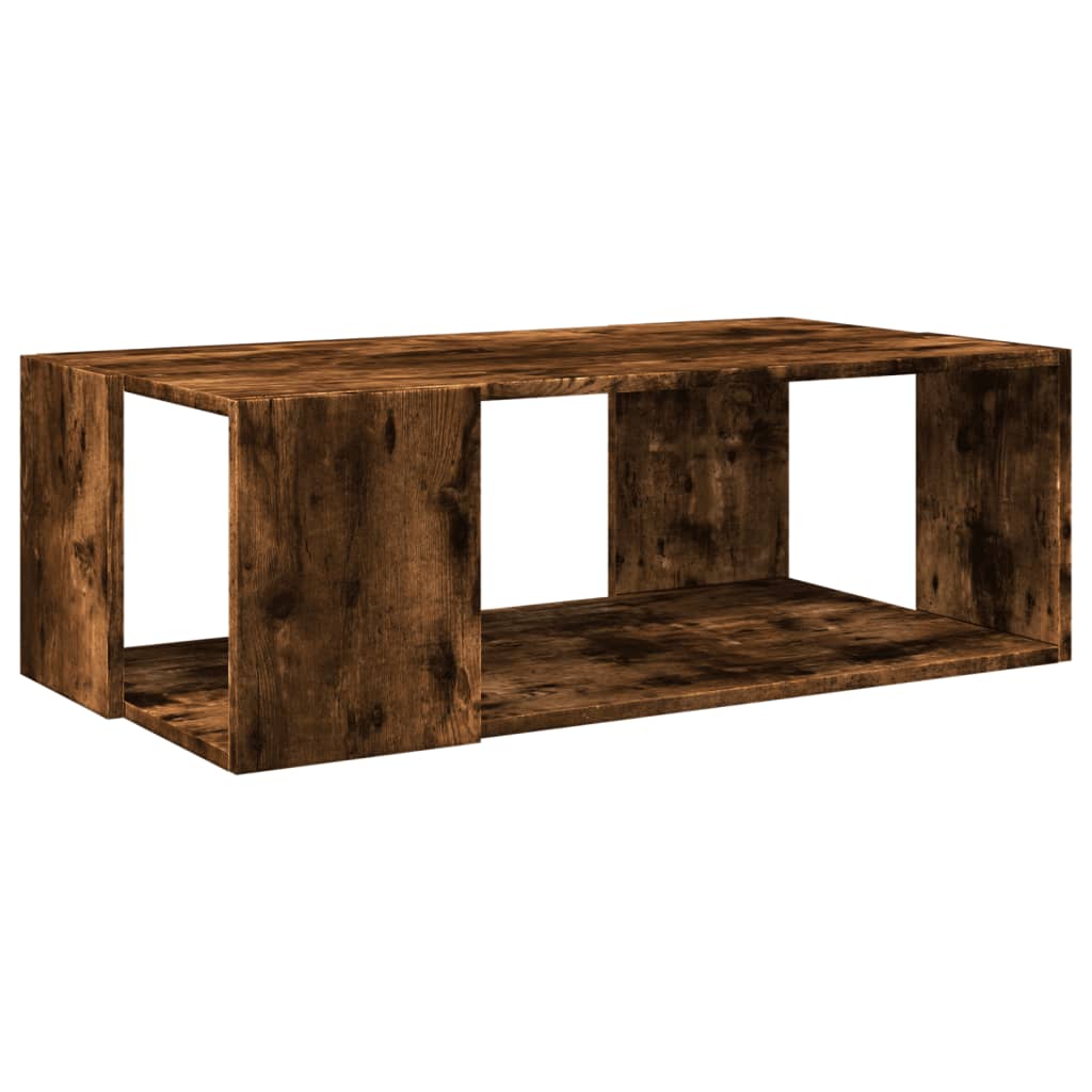 Table basse chêne fumé 89,5x48x30 cm bois d'ingénierie Tables basses vidaXL   