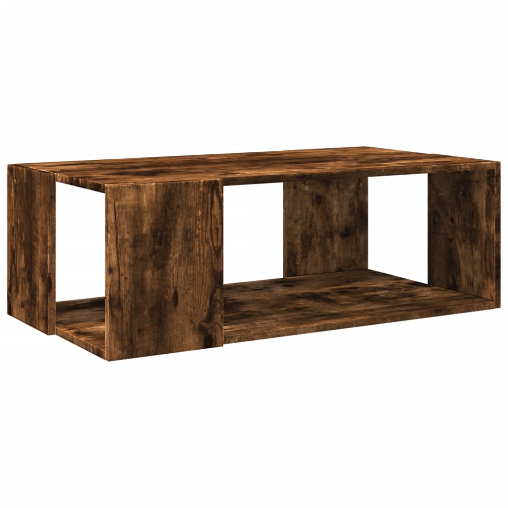 Table basse chêne fumé 89,5x48x30 cm bois d'ingénierie Tables basses vidaXL   