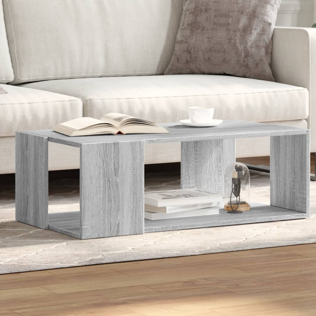 Table basse sonoma gris 89,5x48x30 cm bois d'ingénierie Tables basses vidaXL   