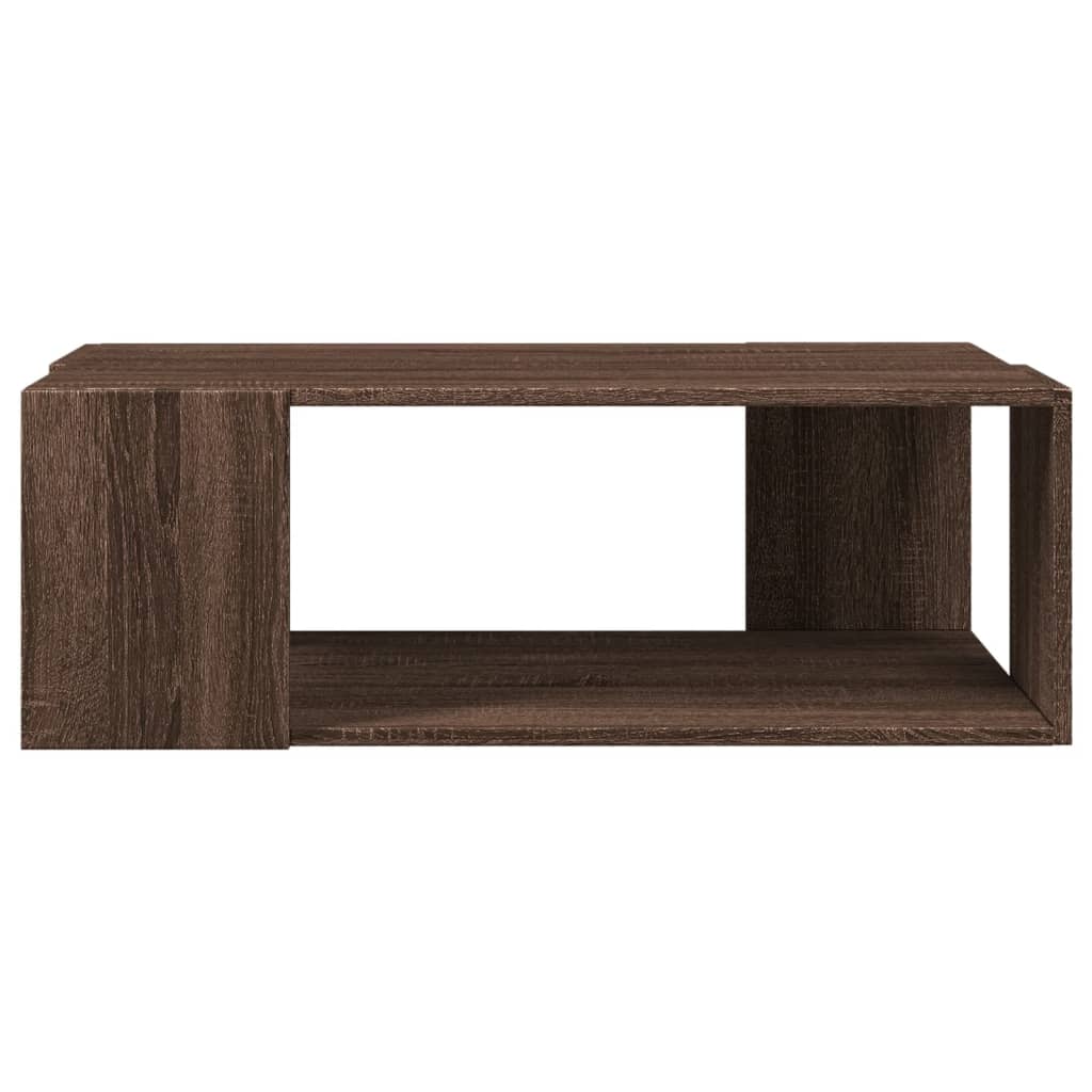 Table basse chêne marron 89,5x48x30 cm bois d'ingénierie Tables basses vidaXL   