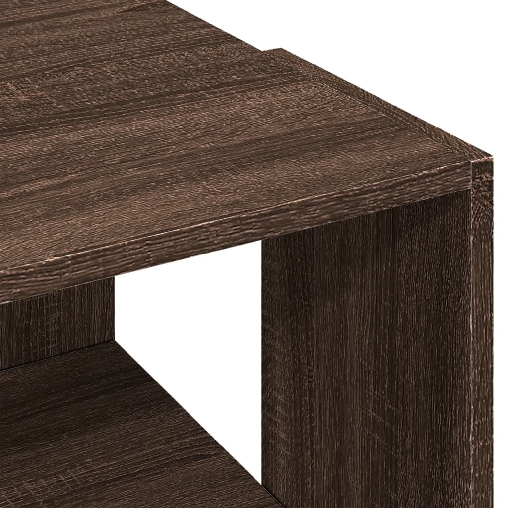 Table basse chêne marron 89,5x48x30 cm bois d'ingénierie Tables basses vidaXL   