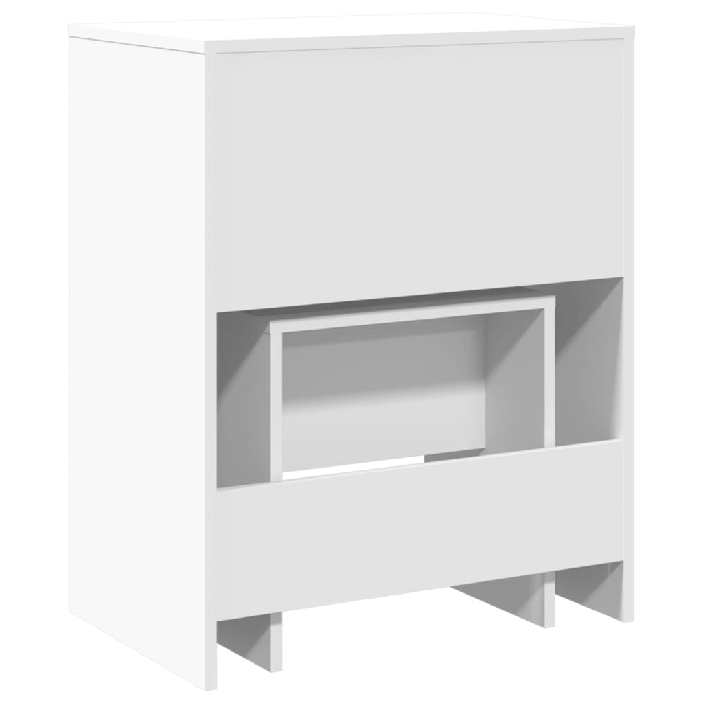 Coiffeuse et tabouret blanc 60x40x113,5 cm Coiffeuses vidaXL   