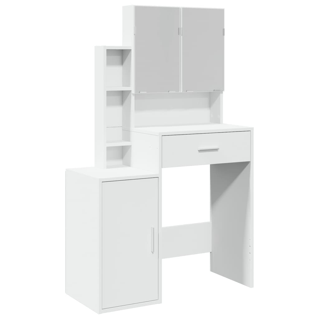 Coiffeuse avec armoire blanc 80x35x132 cm Coiffeuses vidaXL   