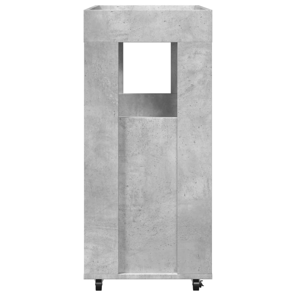 Image Chariot de bar gris béton 60x39,5x89 cm bois d'ingénierie | Xios Store SNC vidaXL Xios Store SNC