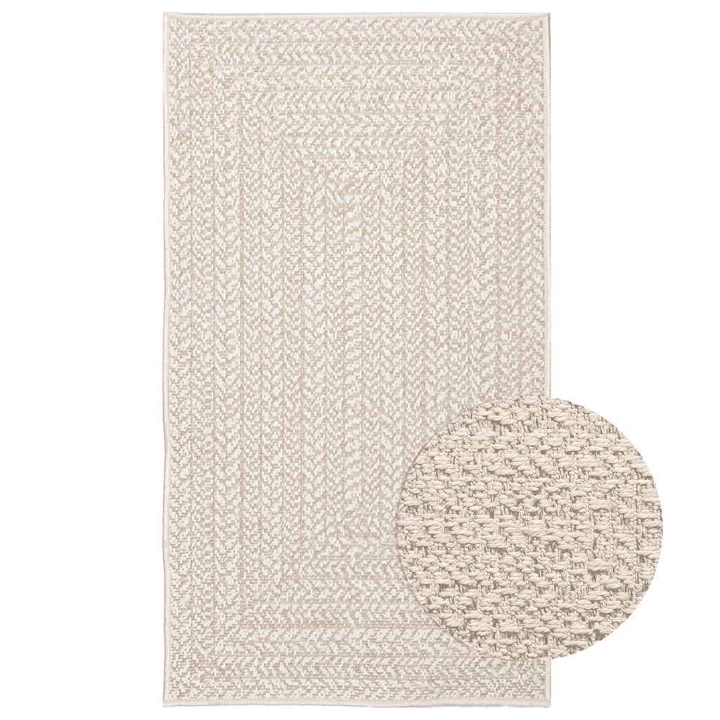 Tapis ZIZUR crème 60x110 cm aspect de jute intérieur extérieur Tapis vidaXL