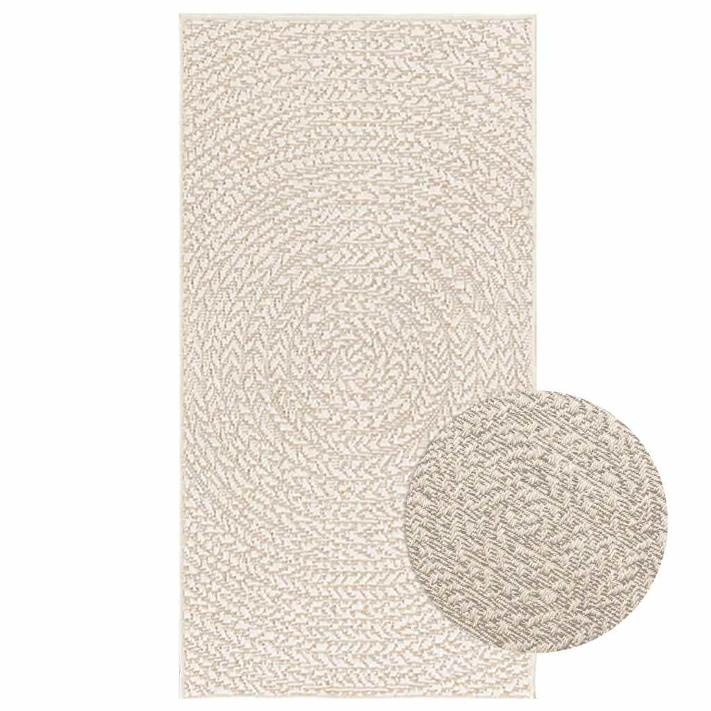 Tapis ZIZUR crème 60x110 cm aspect de jute intérieur extérieur Tapis vidaXL