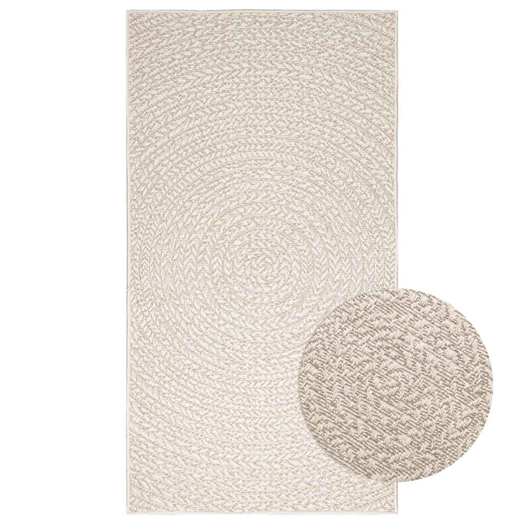 Tapis ZIZUR crème 80x150 cm aspect de jute intérieur extérieur Tapis vidaXL