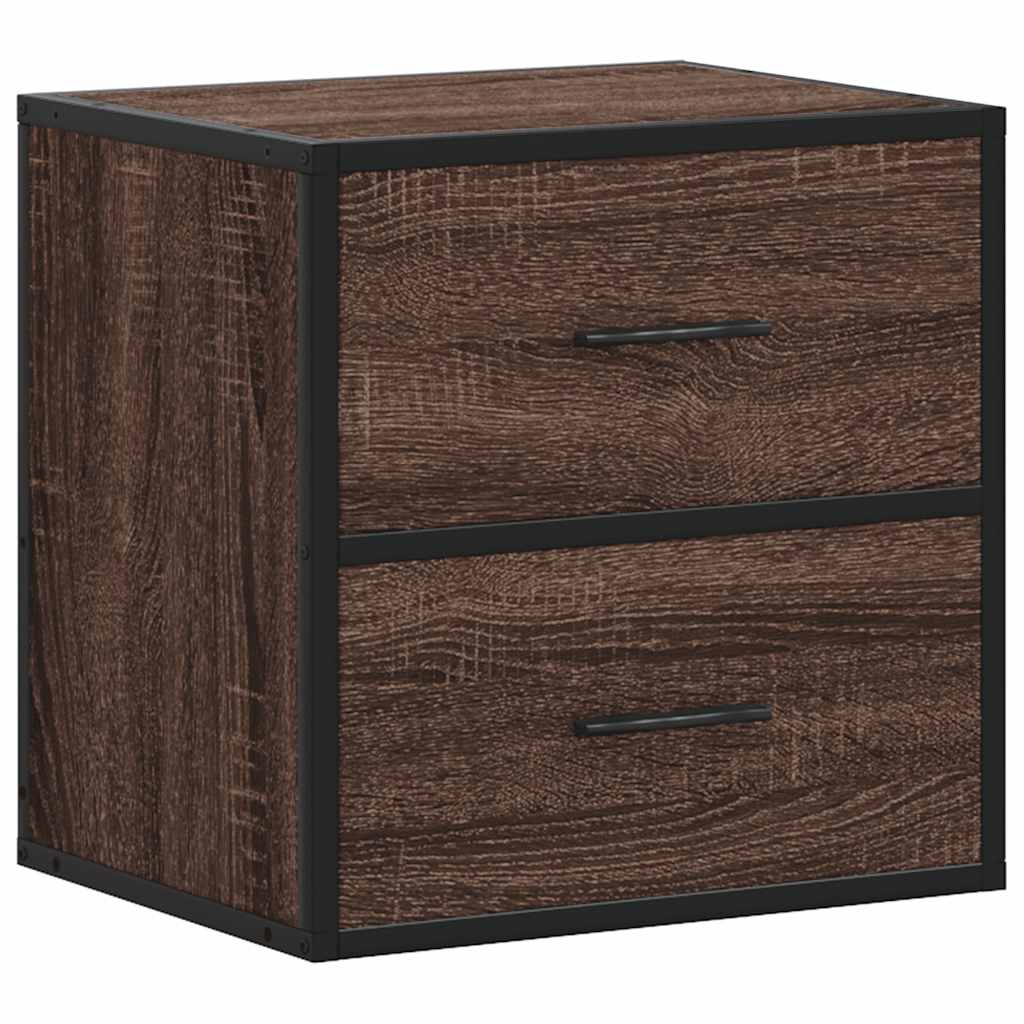 Table de chevet murale chêne marron 40x31x39,5 cm Tables de chevet vidaXL