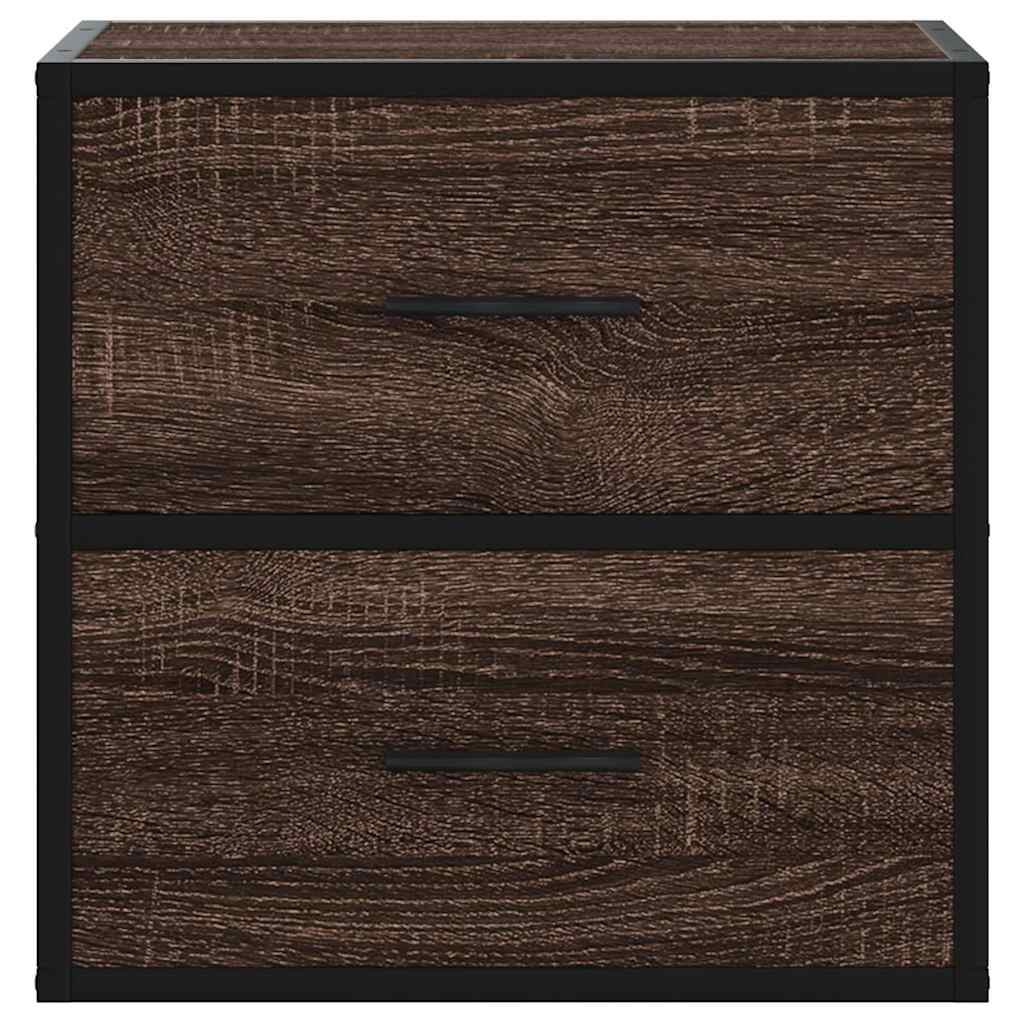 Tables de chevet murales 2 pcs chêne marron 40x31x39,5 cm Tables de chevet vidaXL