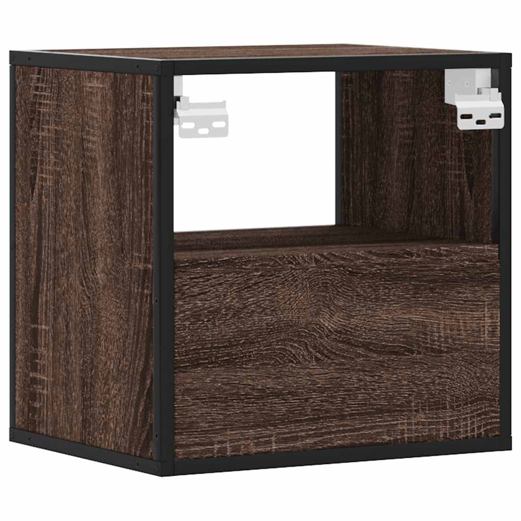 Table de chevet murale chêne marron 40x31x39,5 cm Tables de chevet vidaXL