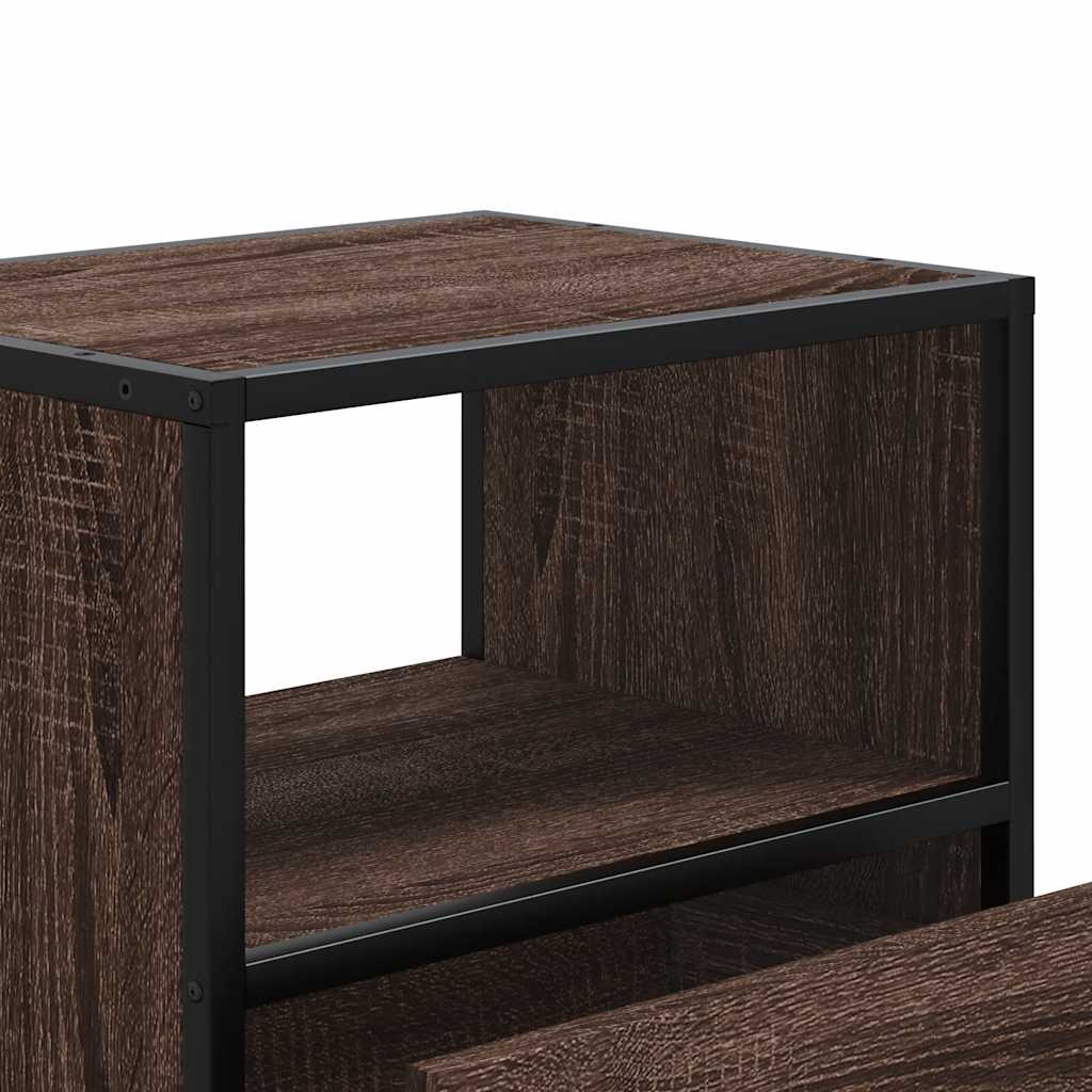 Table de chevet murale chêne marron 40x31x39,5 cm Tables de chevet vidaXL