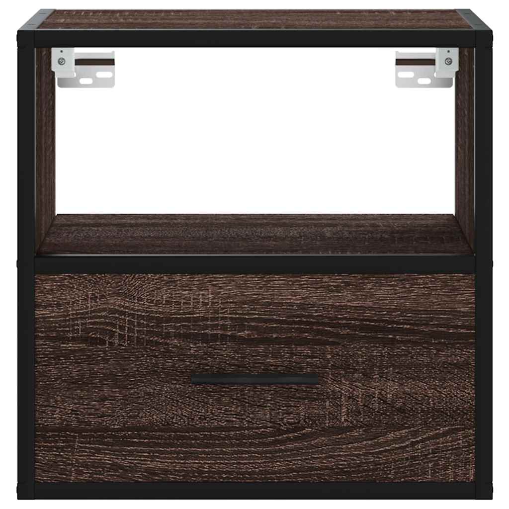 Tables de chevet murales 2 pcs chêne marron 40x31x39,5 cm Tables de chevet vidaXL