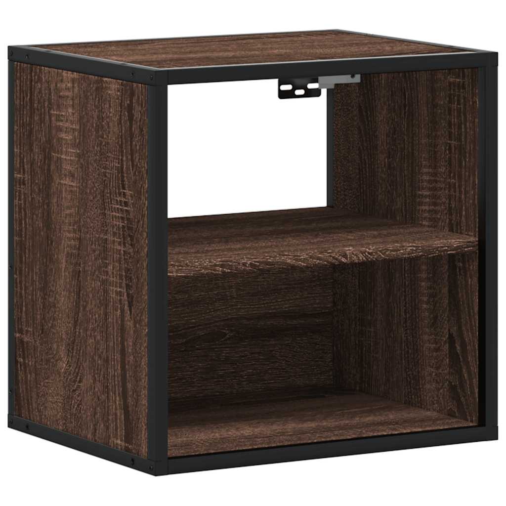 Table de chevet murale chêne marron 40x31x39,5 cm Tables de chevet vidaXL