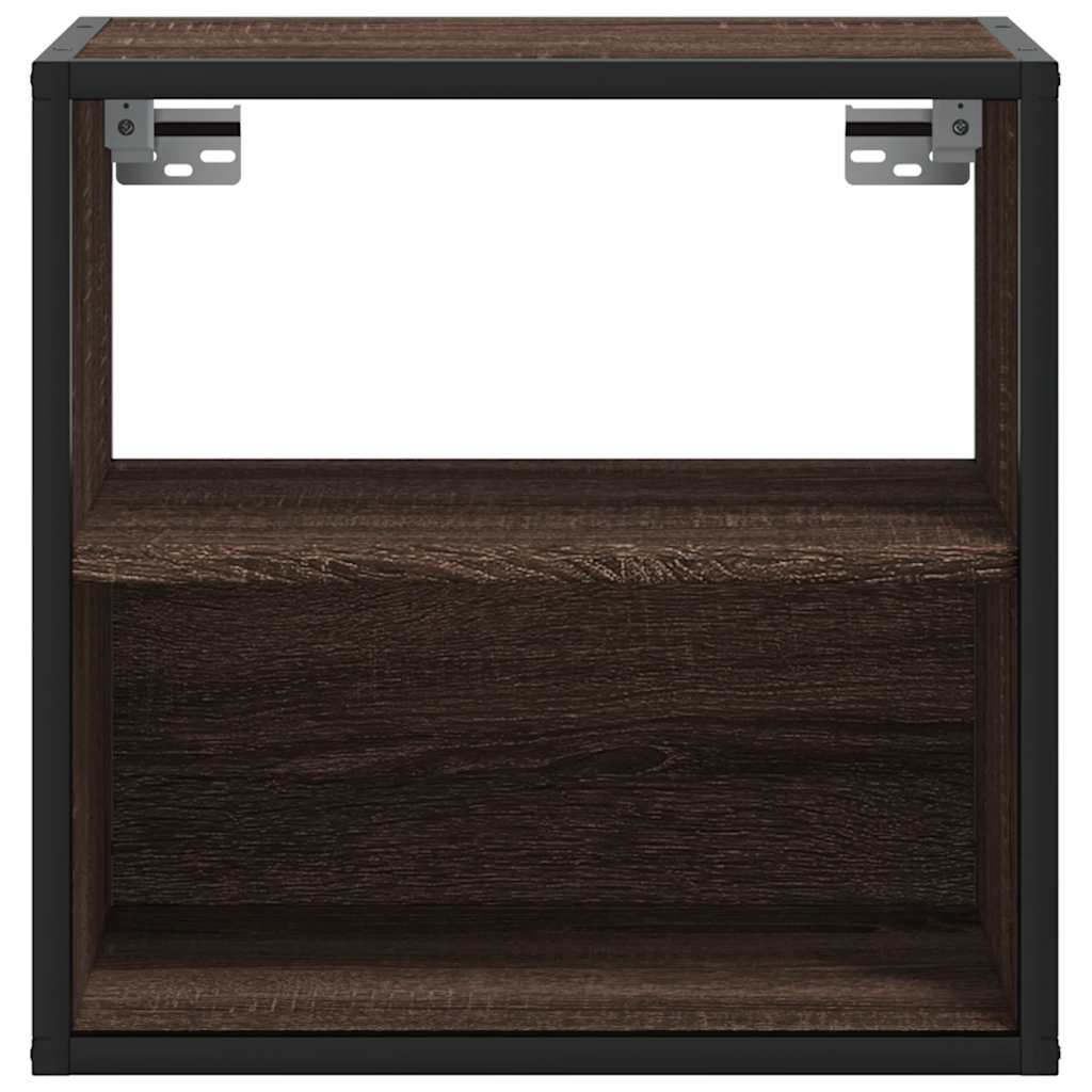 Table de chevet murale chêne marron 40x31x39,5 cm Tables de chevet vidaXL