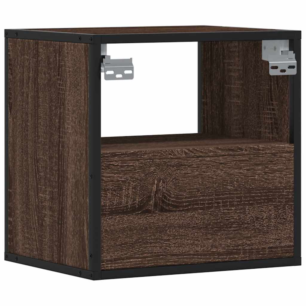 Tables de chevet murales 2 pcs chêne marron 40x31x39,5 cm Tables de chevet vidaXL