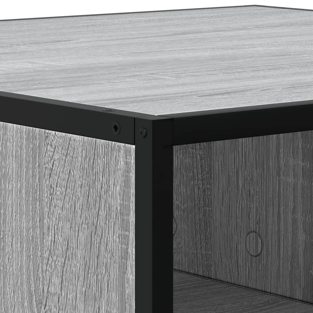 Table basse sonoma gris 80x80x30 cm bois d'ingénierie et métal Tables basses vidaXL   