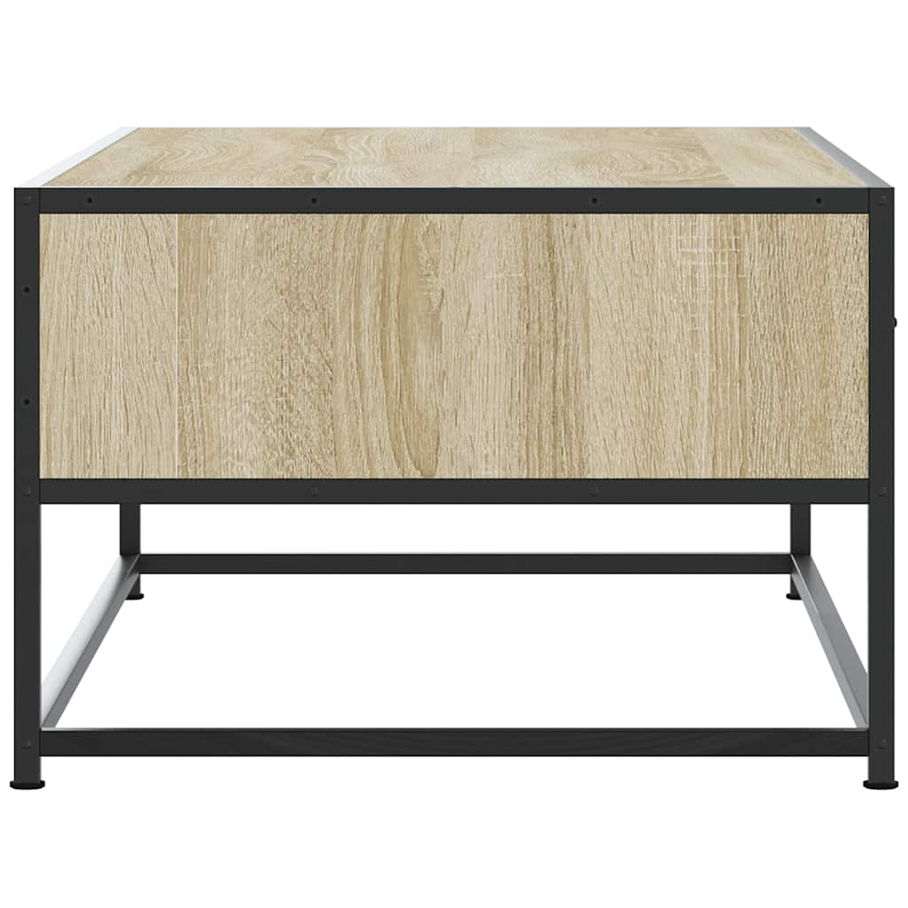 Table basse chêne sonoma 100x50x35cm bois d'ingénierie et métal Tables basses vidaXL   