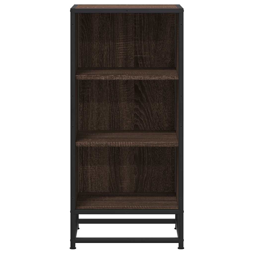 Buffet chêne marron 35,5x35x76 cm bois d'ingénierie et métal Buffets & bahuts vidaXL