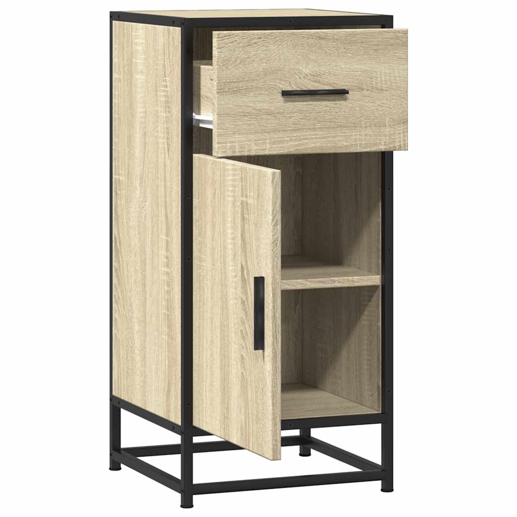 Buffet chêne sonoma 35,5x35x76 cm bois d'ingénierie et métal Buffets & bahuts vidaXL