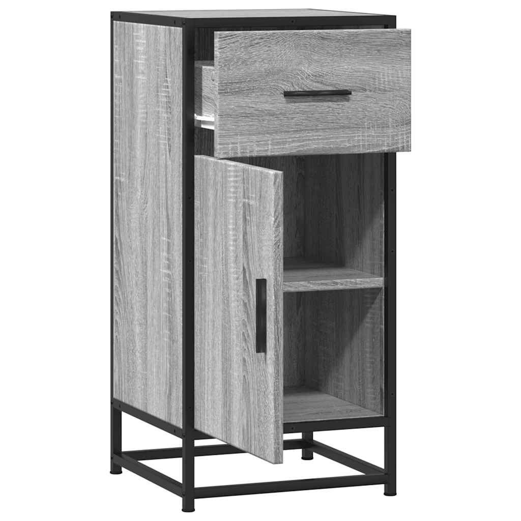 Buffet sonoma gris 35,5x35x76 cm bois d'ingénierie et métal Buffets & bahuts vidaXL