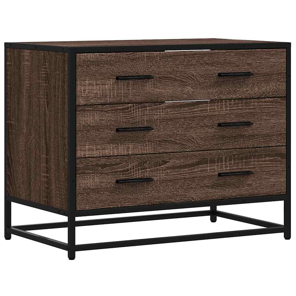 Commode chêne marron 70x41x56 cm bois d'ingénierie Commodes vidaXL