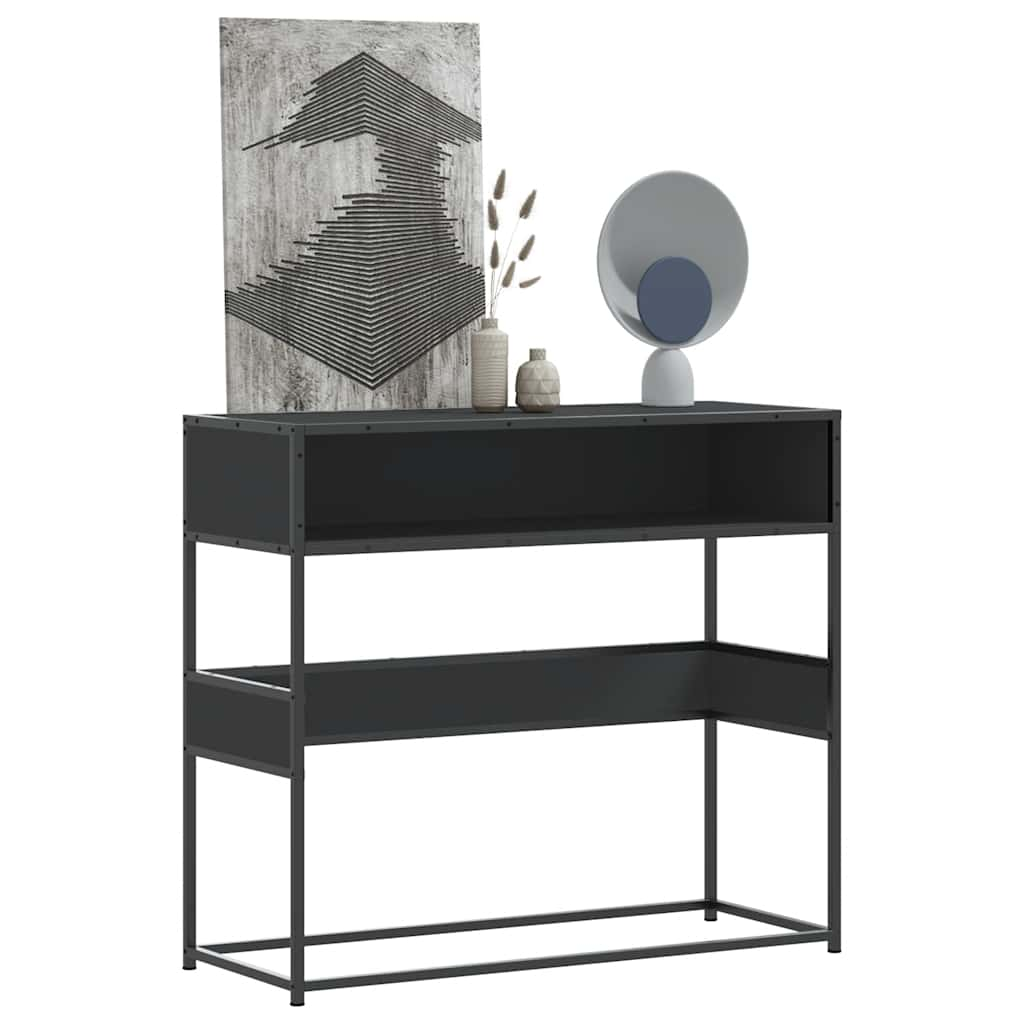 Table console noir 90x35x80 cm bois d'ingénierie Tables d'appoint vidaXL