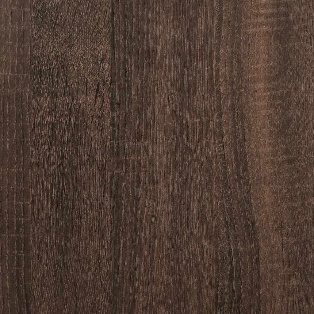 Armoire chêne marron 90x50x180 cm bois d'ingénierie Organiseurs pour armoires & penderies pour vêtements vidaXL