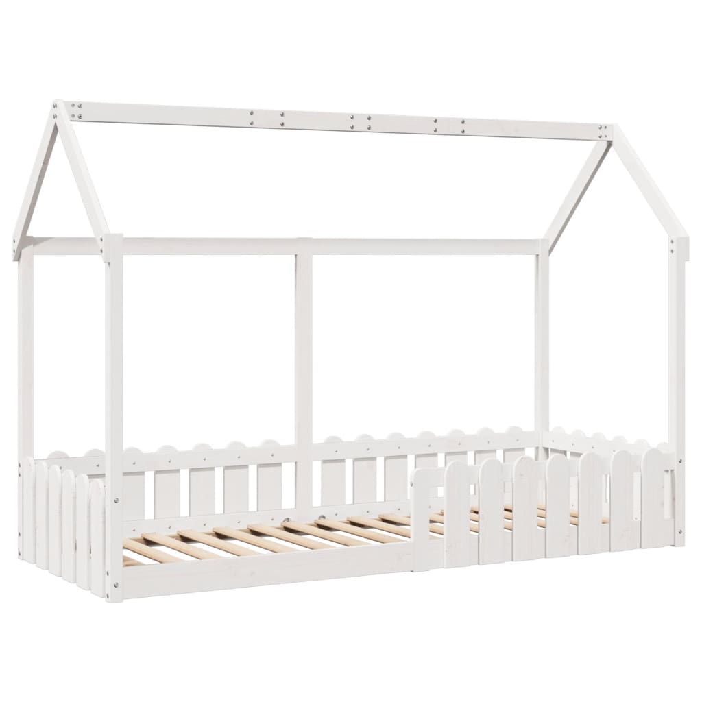 Cadre de lit d'enfants forme de maison 80x200cm bois pin massif Lits & cadres de lit vidaXL   