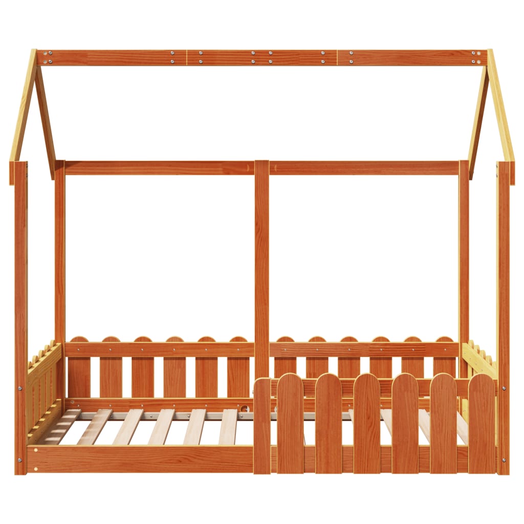 Cadre de lit d'enfants forme de maison 80x160cm bois pin massif Lits & cadres de lit vidaXL   