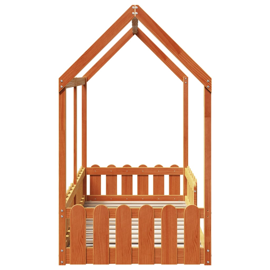 Cadre de lit d'enfants forme de maison 80x160cm bois pin massif Lits & cadres de lit vidaXL   