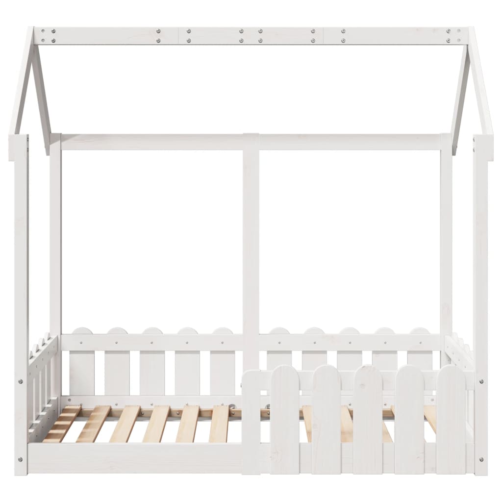 Cadre de lit d'enfants forme de maison 70x140cm bois pin massif Lits & cadres de lit vidaXL   