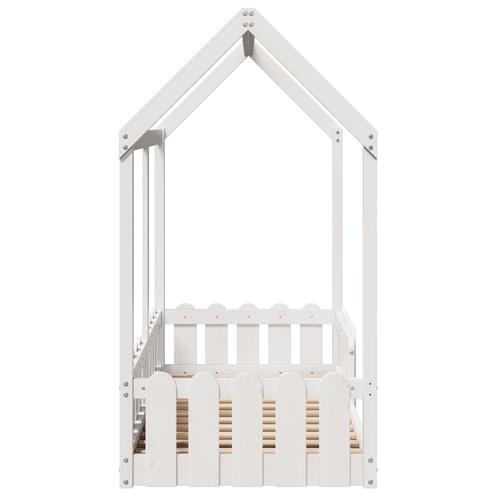 Cadre de lit d'enfants forme de maison 70x140cm bois pin massif Lits & cadres de lit vidaXL   