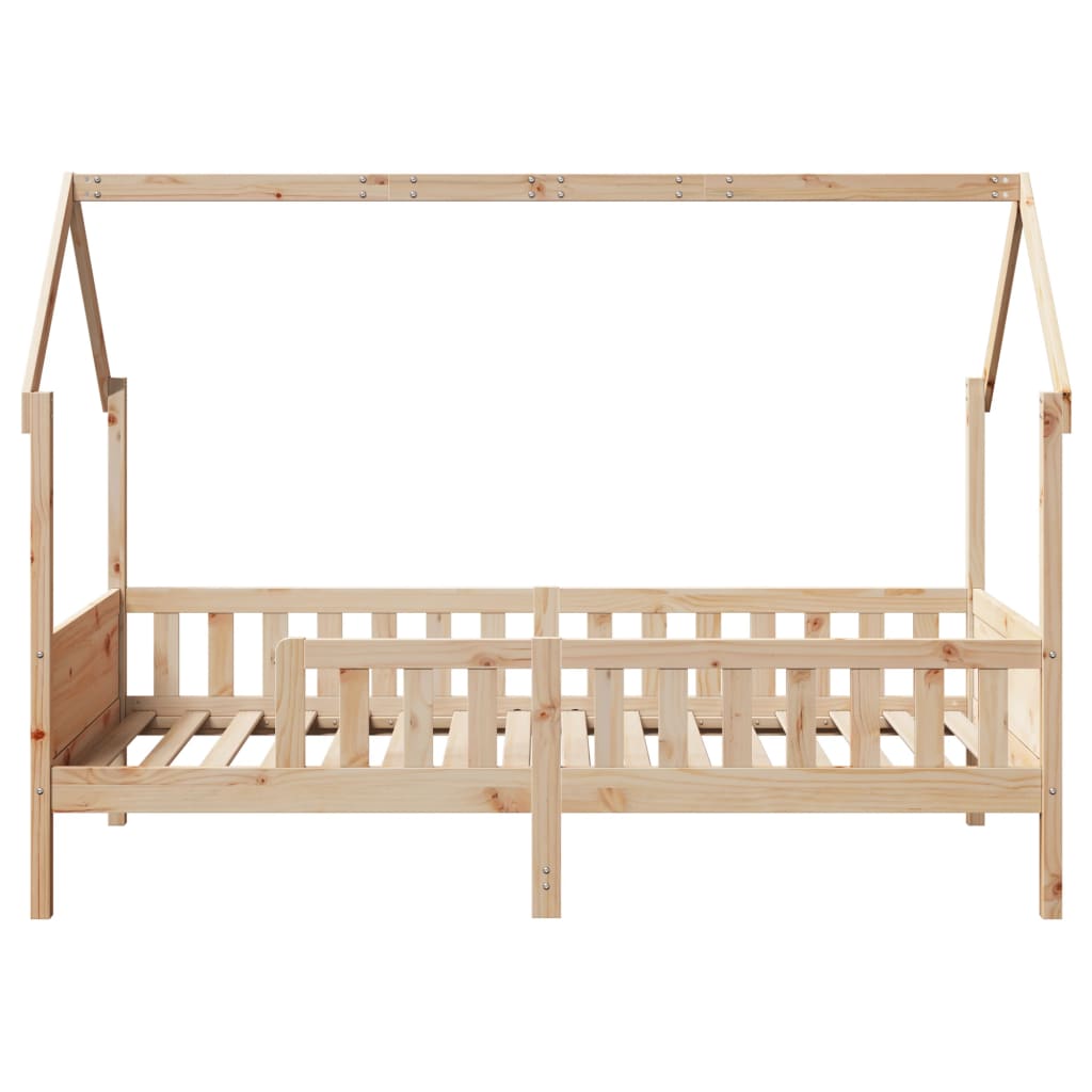 Cadre de lit d'enfants forme de maison 90x200cm bois massif pin Lits & cadres de lit vidaXL   