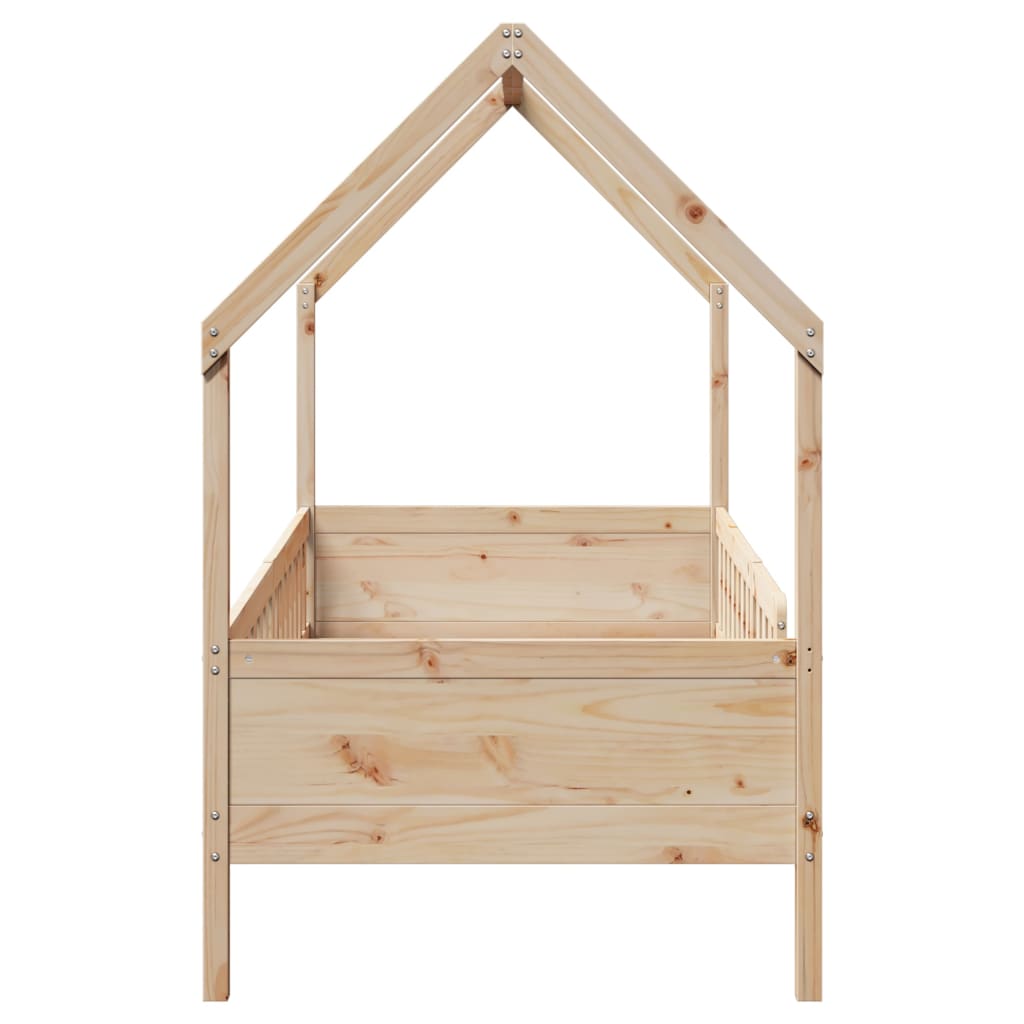 Cadre de lit d'enfants forme de maison 80x200cm bois pin massif Lits & cadres de lit vidaXL   