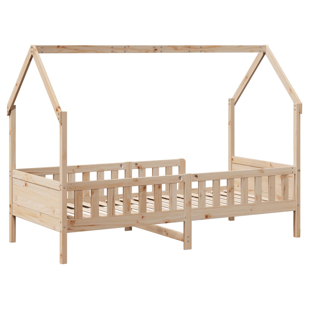 Cadre de lit d'enfants forme de maison 80x200cm bois pin massif Lits & cadres de lit vidaXL   