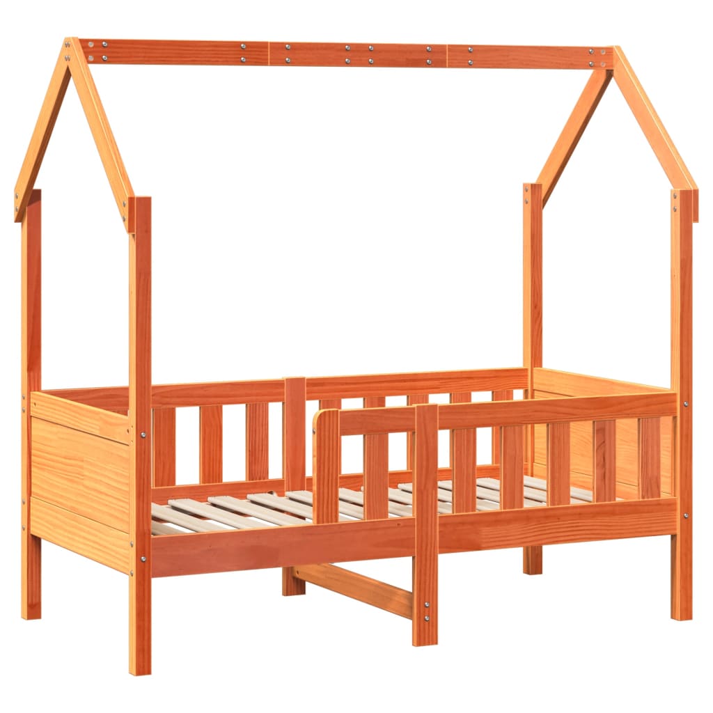 Cadre de lit d'enfants forme de maison 80x160cm bois pin massif Lits & cadres de lit vidaXL   