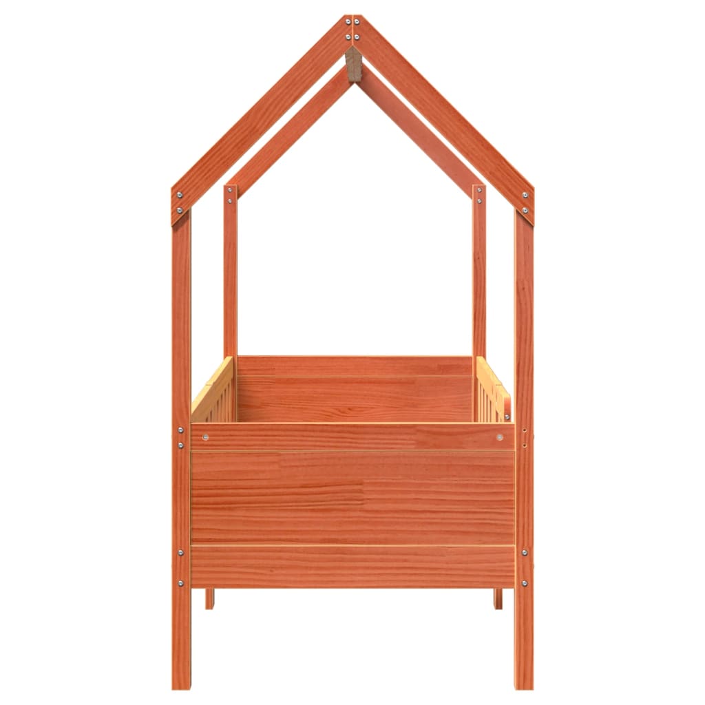 Cadre de lit d'enfants forme de maison 80x160cm bois pin massif Lits & cadres de lit vidaXL   