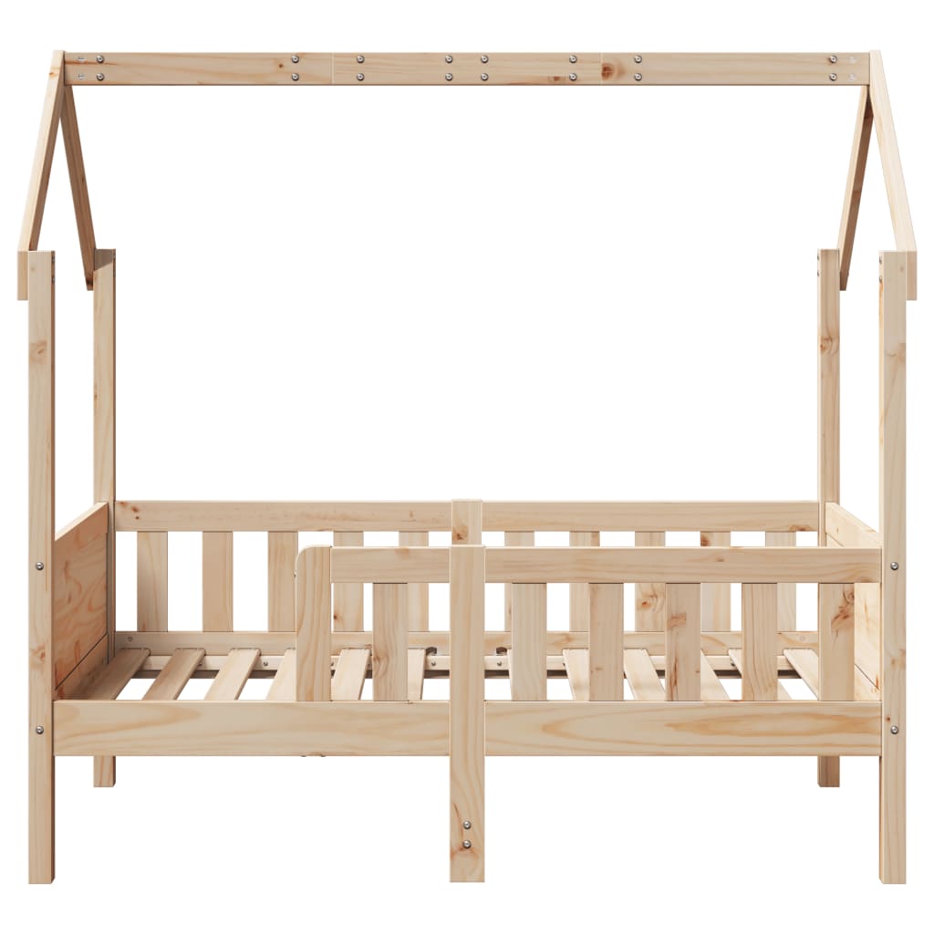 Cadre de lit d'enfants forme de maison 70x140cm bois pin massif Lits & cadres de lit vidaXL   