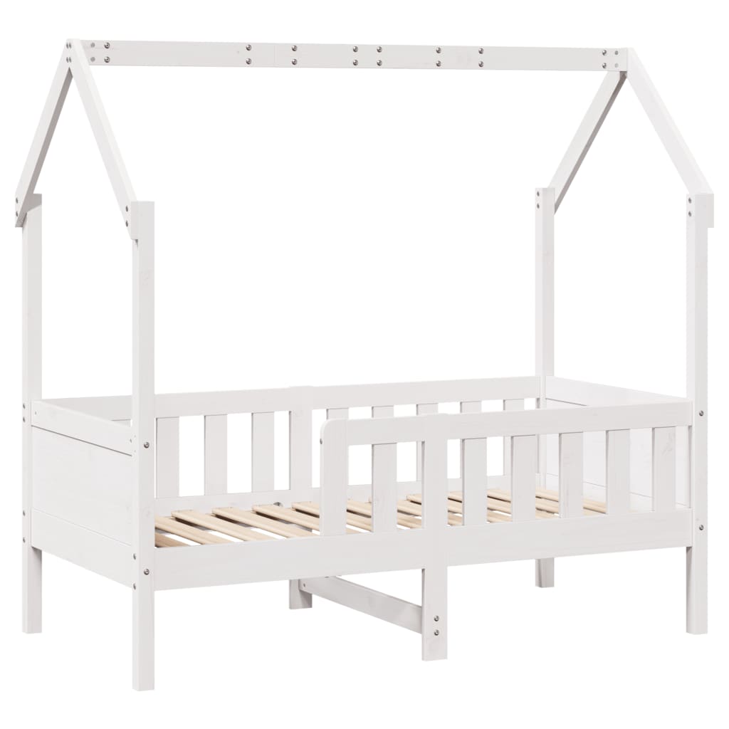 Cadre de lit d'enfants forme de maison 70x140cm bois pin massif Lits & cadres de lit vidaXL   